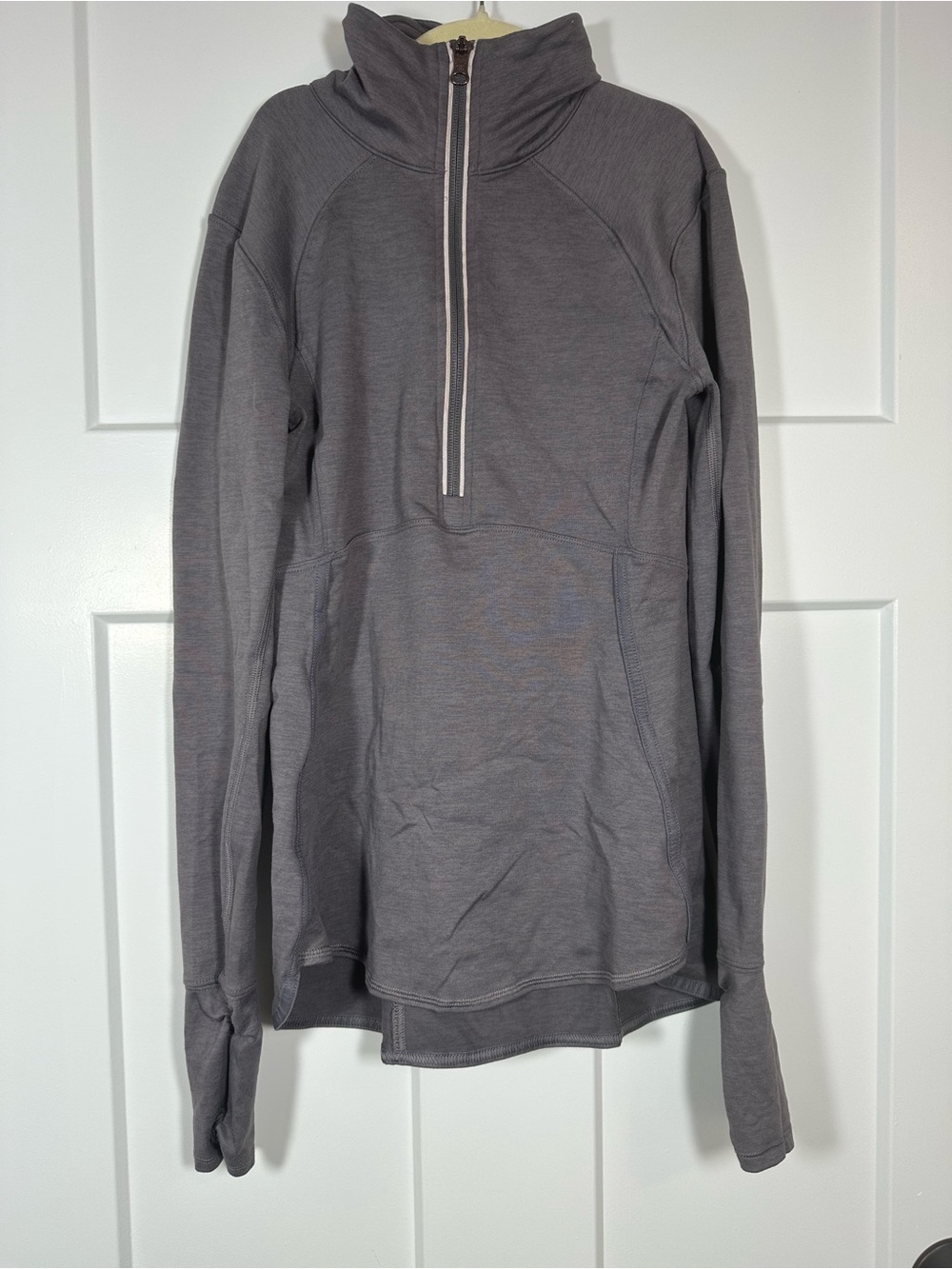 CALIA by Carrie Underwood Purple-Gray Quarter-Zip Pullover Hoodie